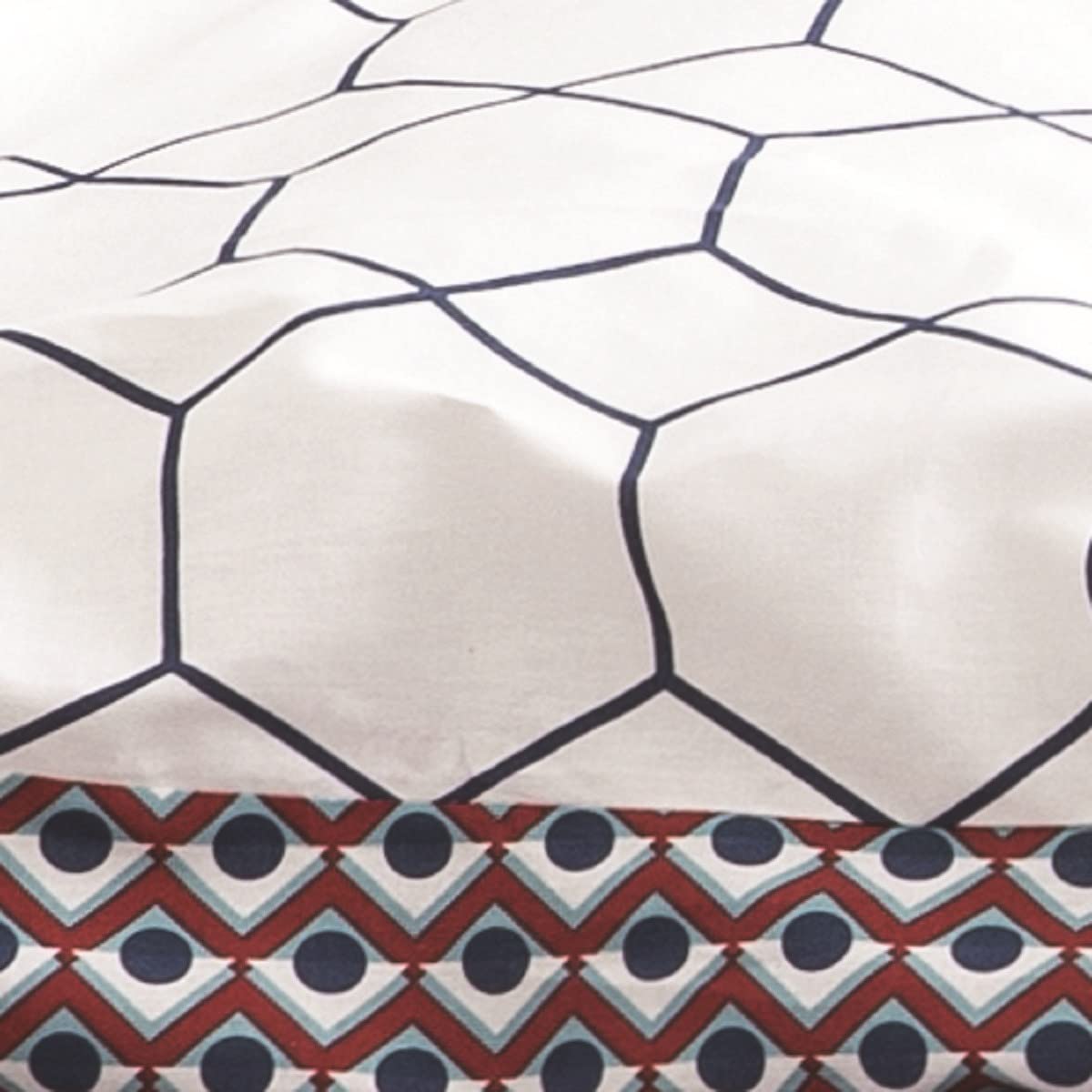 Future Home Moderno parure de lit 200x200 blanc coton