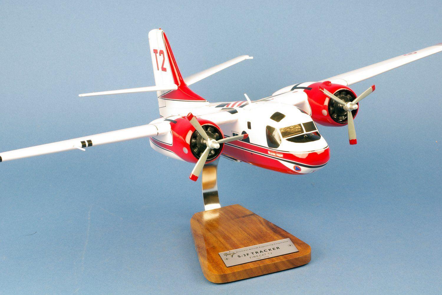 S-2F Tracker Firecat T2 F-ZBAU maquette bois 1/35