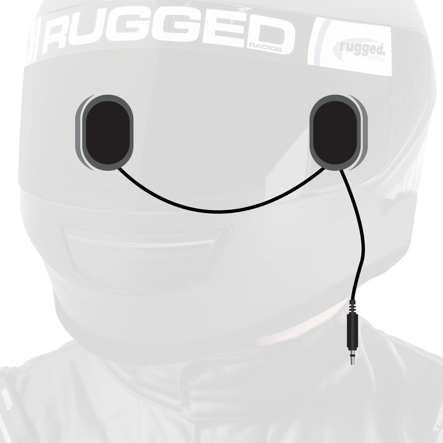 Rugged Air Alpha Audio pod casque gel velcro 3,5mm