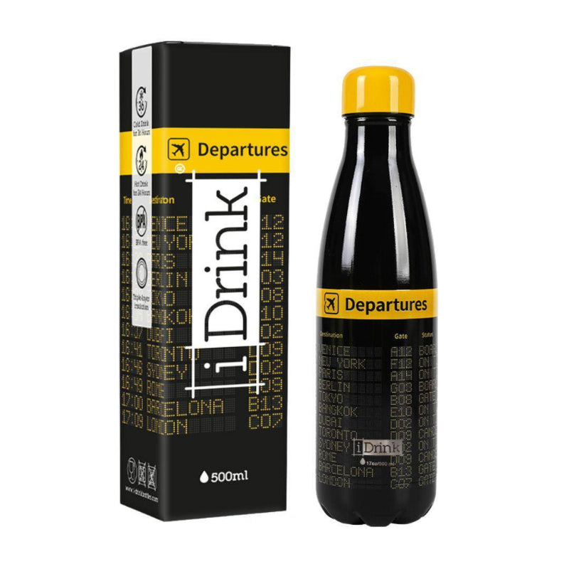 La Boutique du Pilote Departures bouteille thermos inox noire
