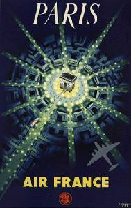 Air France Affiche Musée 50x70 cm déco aviation Paris