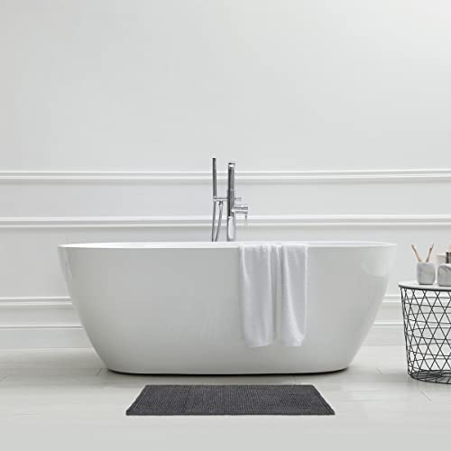 LEVASSEUR Bali tapis de bain anthracite 50x80cm antidérapant