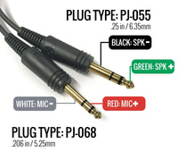 Rugged Air RA900 Câble Principal Rechange Casque Aviation Pilote