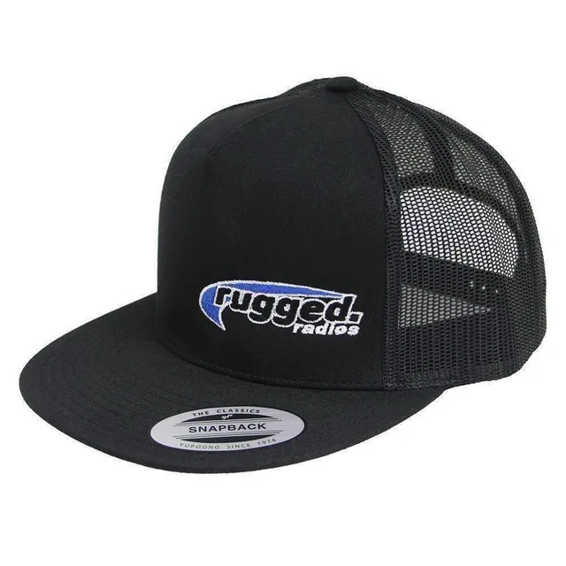 Rugged Air casquette snapback noire logo brodé trucker
