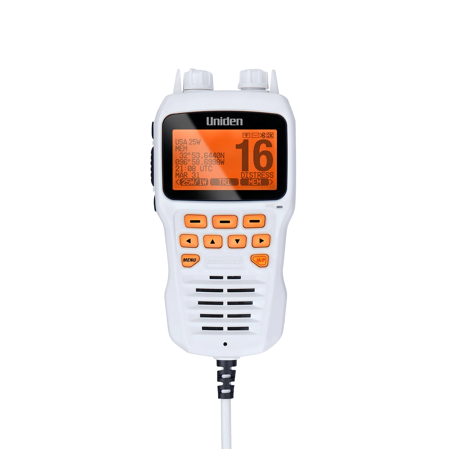 Uniden UMRMIC Micro Déporté Blanc pour VHF UM725
