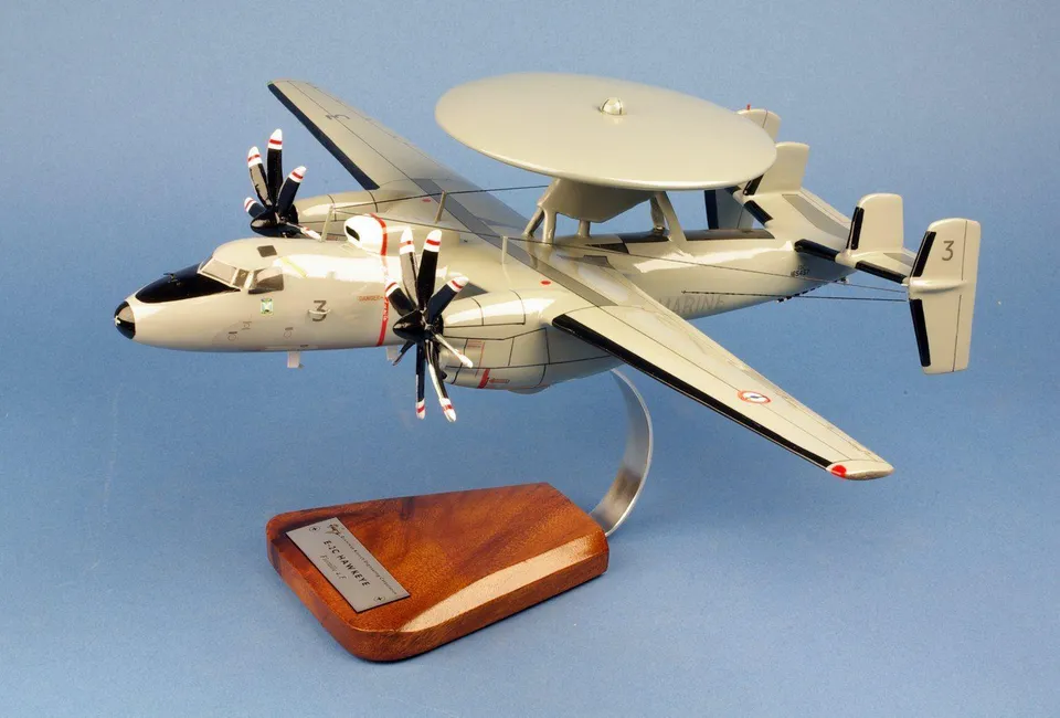La Boutique du Pilote Grumman E2C Hawkeye Flottille 4F maquette bois