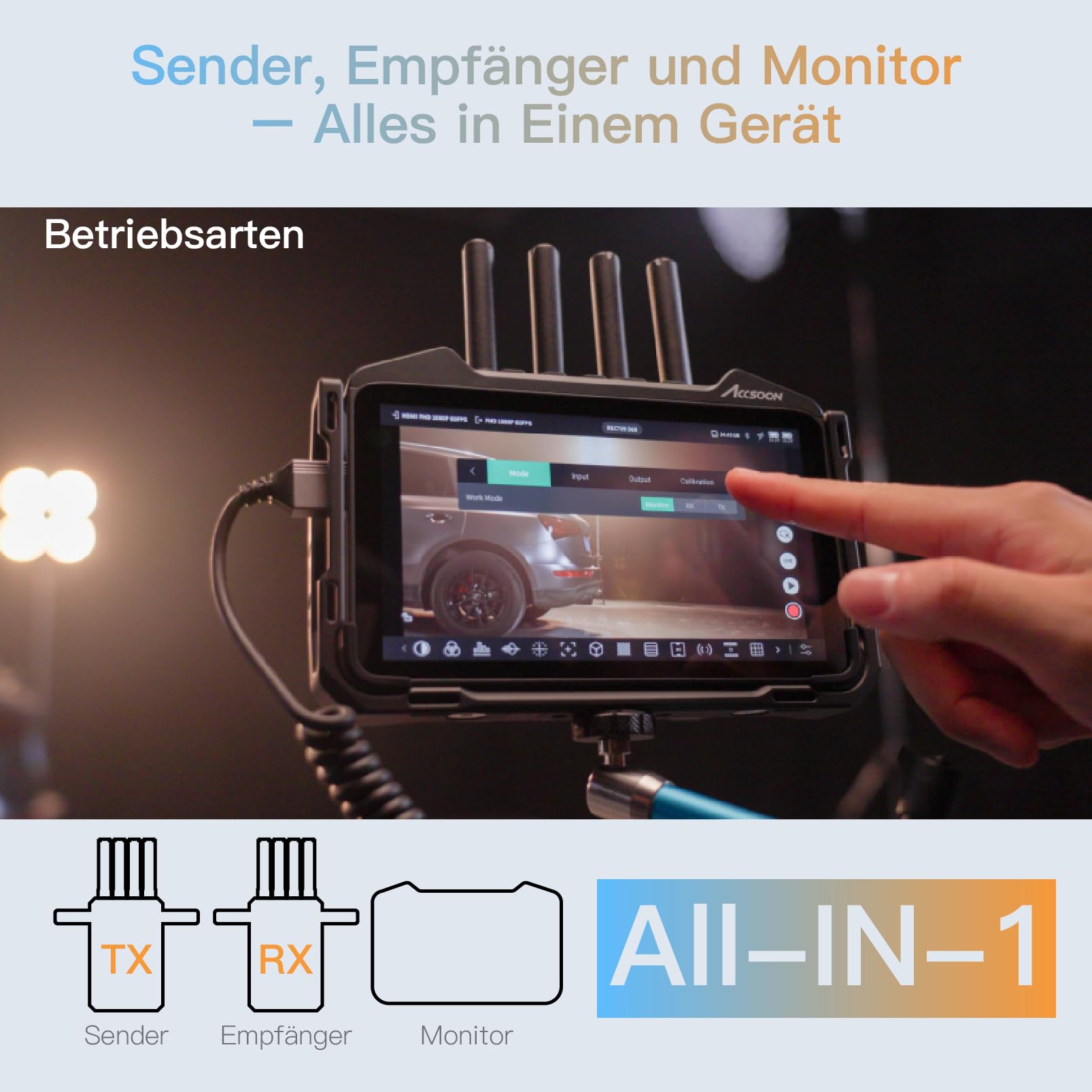 Accsoon CineView M7H Pro moniteur 7" 4K60 1000 nits