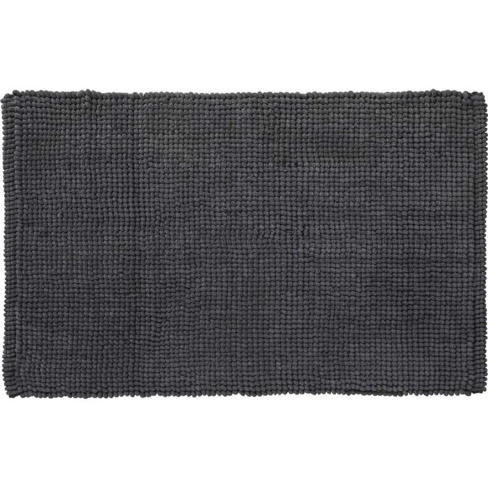 LEVASSEUR Bali tapis de bain anthracite 50x80cm antidérapant