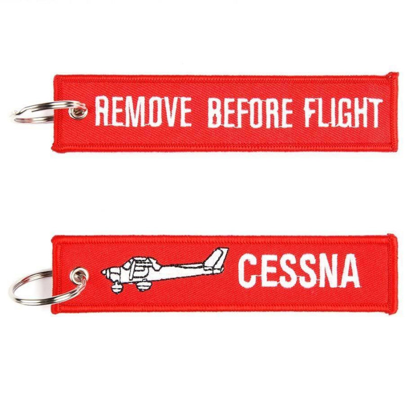 Cessna Remove Before Flight porte-clés flamme 13 cm