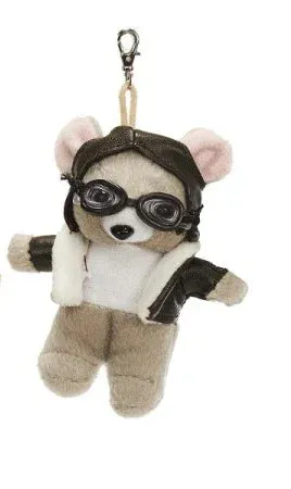 La Boutique du Pilote Ourson / Souris Pilote porte-clés peluche
