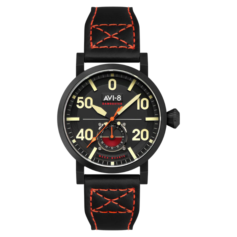 AVI-8 Dambuster Chadwick Meca-Quartz montre noire 43mm