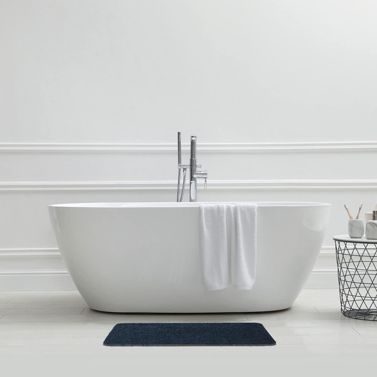 Levasseur Asper Tapis de Bain Bleu 50x80cm Antidérapant