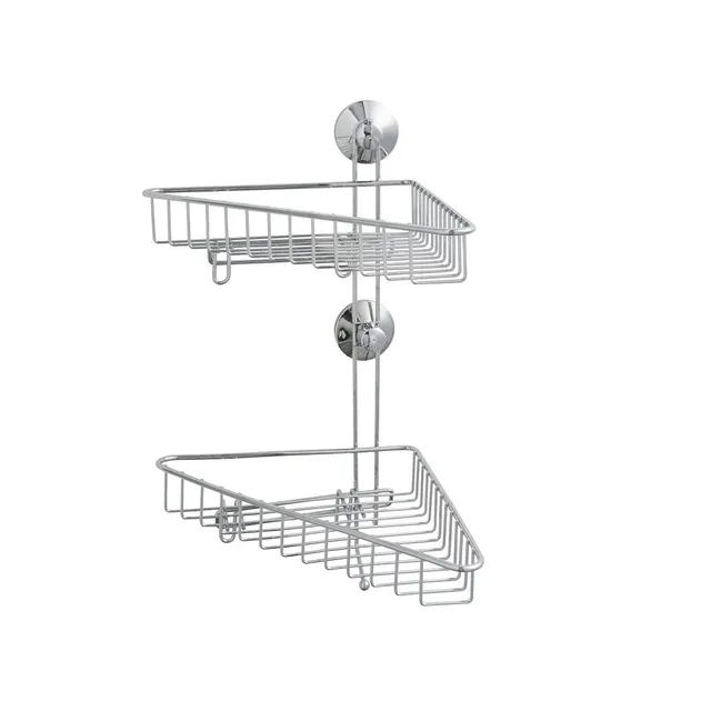 Levasseur Connie Double Étagère Douche ABS Chromé 23x26,5x41 cm