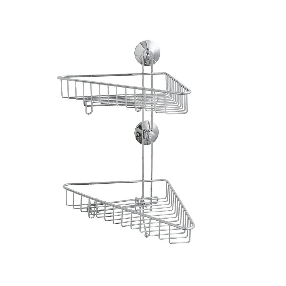 Levasseur Connie Double Étagère Douche ABS Chromé 23x26,5x41 cm
