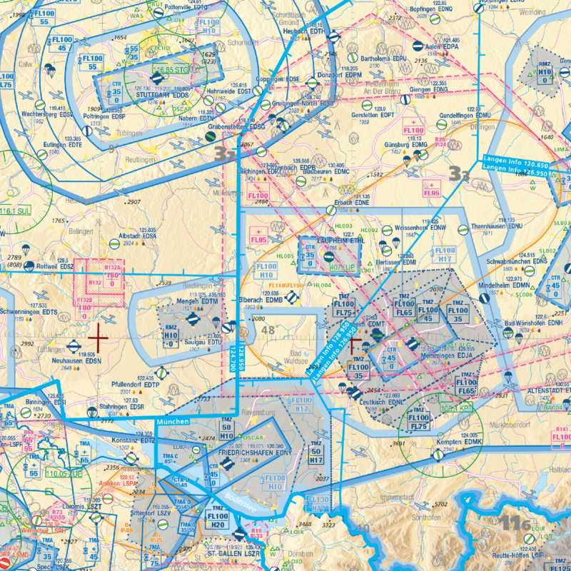 Editerra Air Million Europe Centrale carte 2026 1/1M