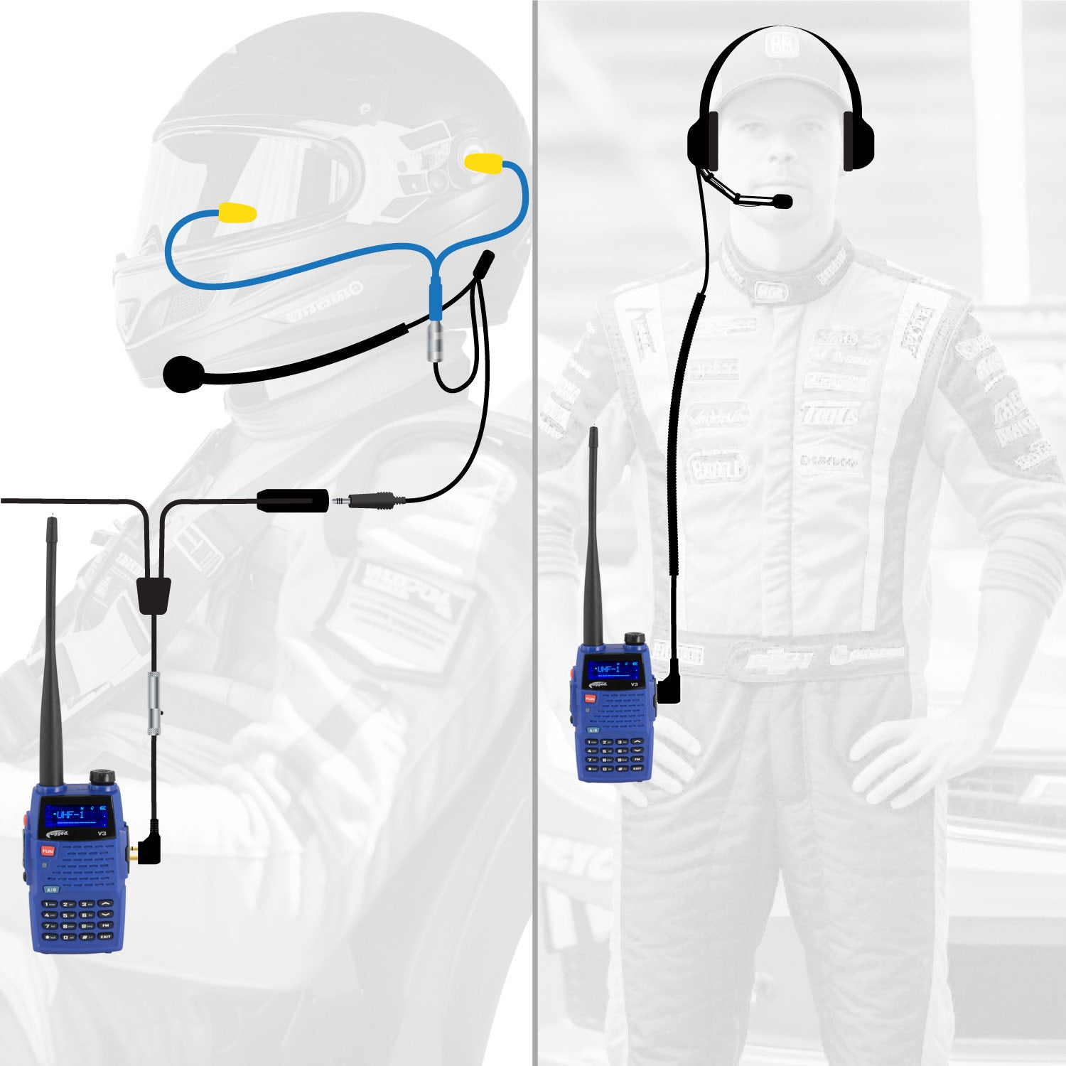 Rugged Air Intercoms IMSA V3 kit intercom pilote analogique