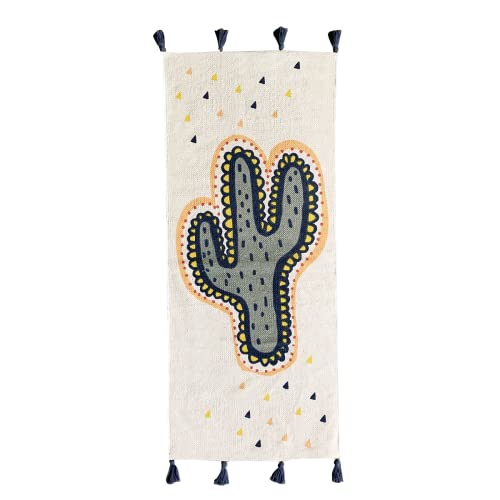 Levasseur Kids Tapis enfant Cactus 50x120cm blanc coton