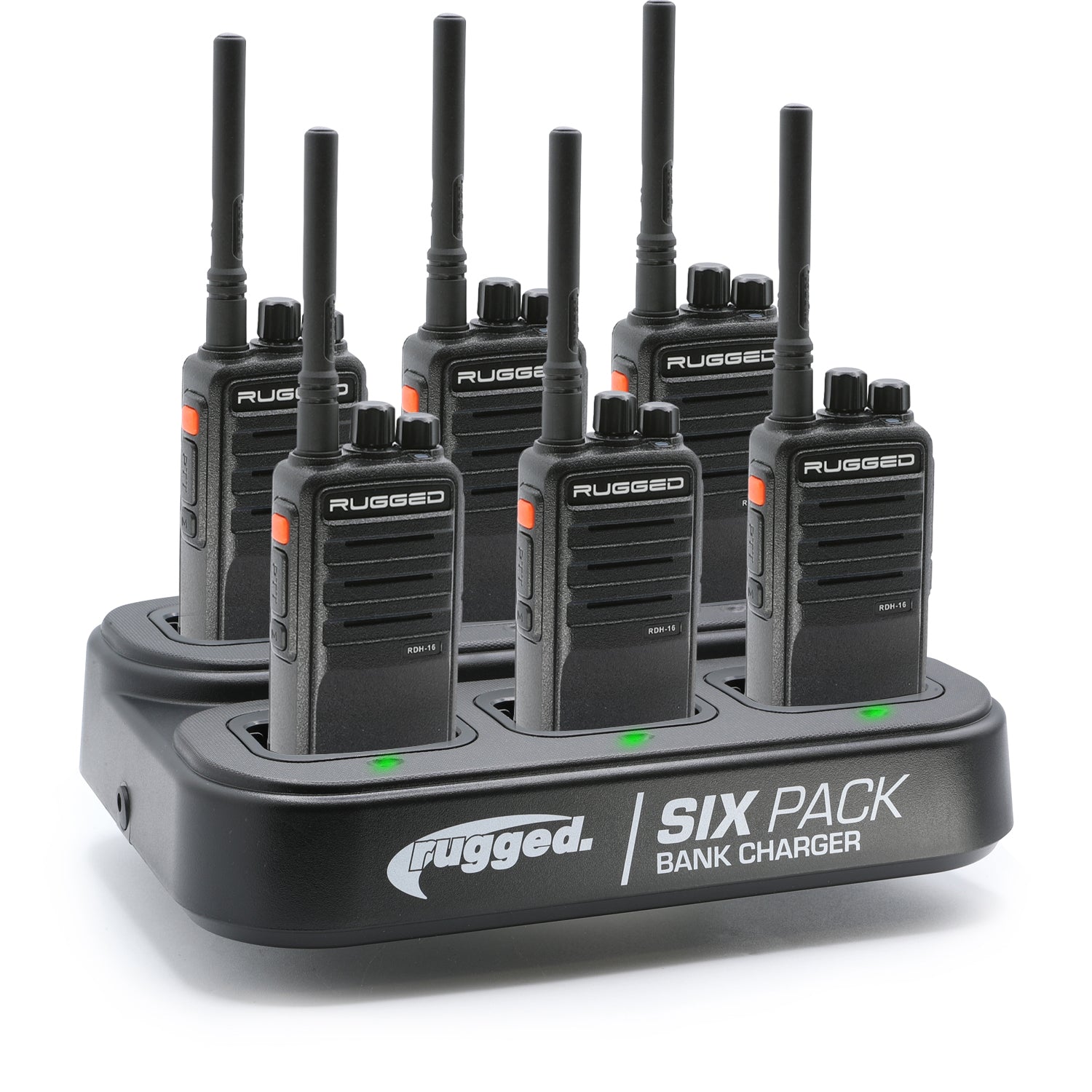 Rugged Air R1 bleu radio portable VHF UHF lot 6 chargeur