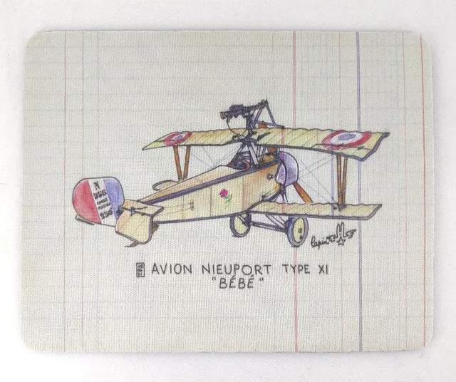 La Boutique du Pilote Nieuport XI Bébé tapis de souris Lapin