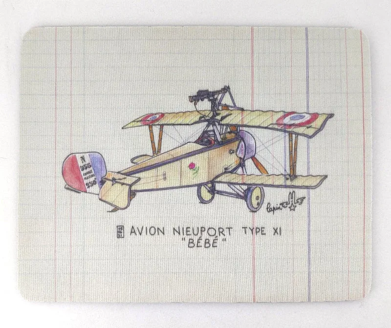 La Boutique du Pilote Nieuport XI Bébé tapis de souris Lapin