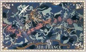 La Boutique du Pilote Planisphère 283 Boucher 1938 100x63 cm