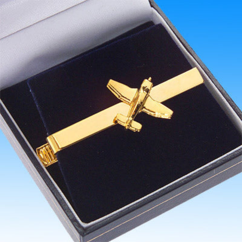 La Boutique du Pilote DR400 pince cravate or 24 carats écrin