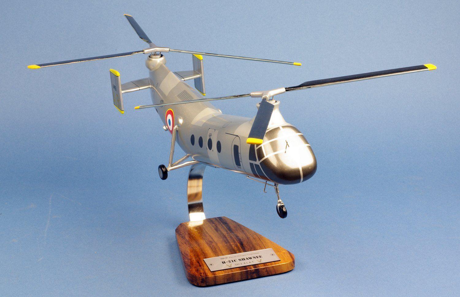 La Boutique du Pilote H-21 Shawnee maquette bois 1/40 hélicoptère