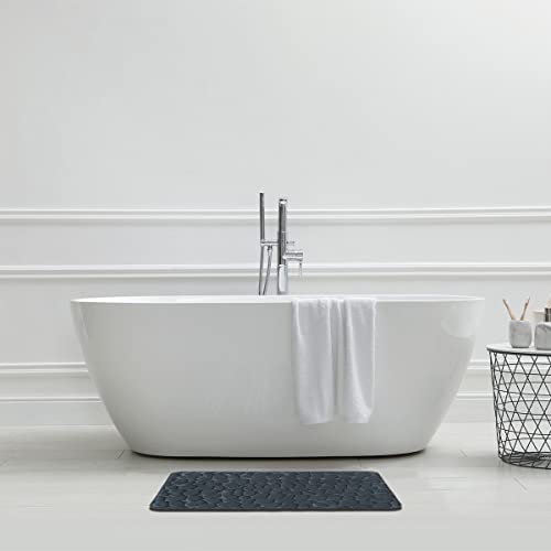 Levasseur Galet Tapis de Bain Gris 50x80cm Mémoire de Forme