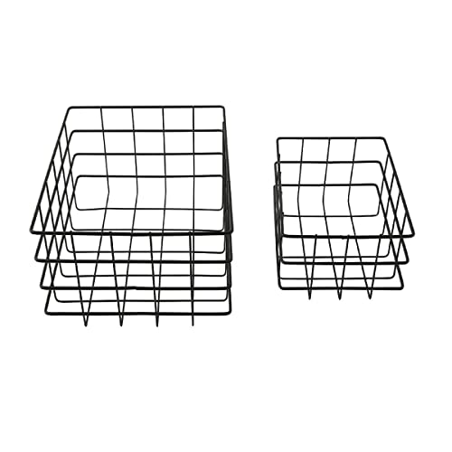 LEVASSEUR Copenhague panier rangement métal lot de 2 ajouré