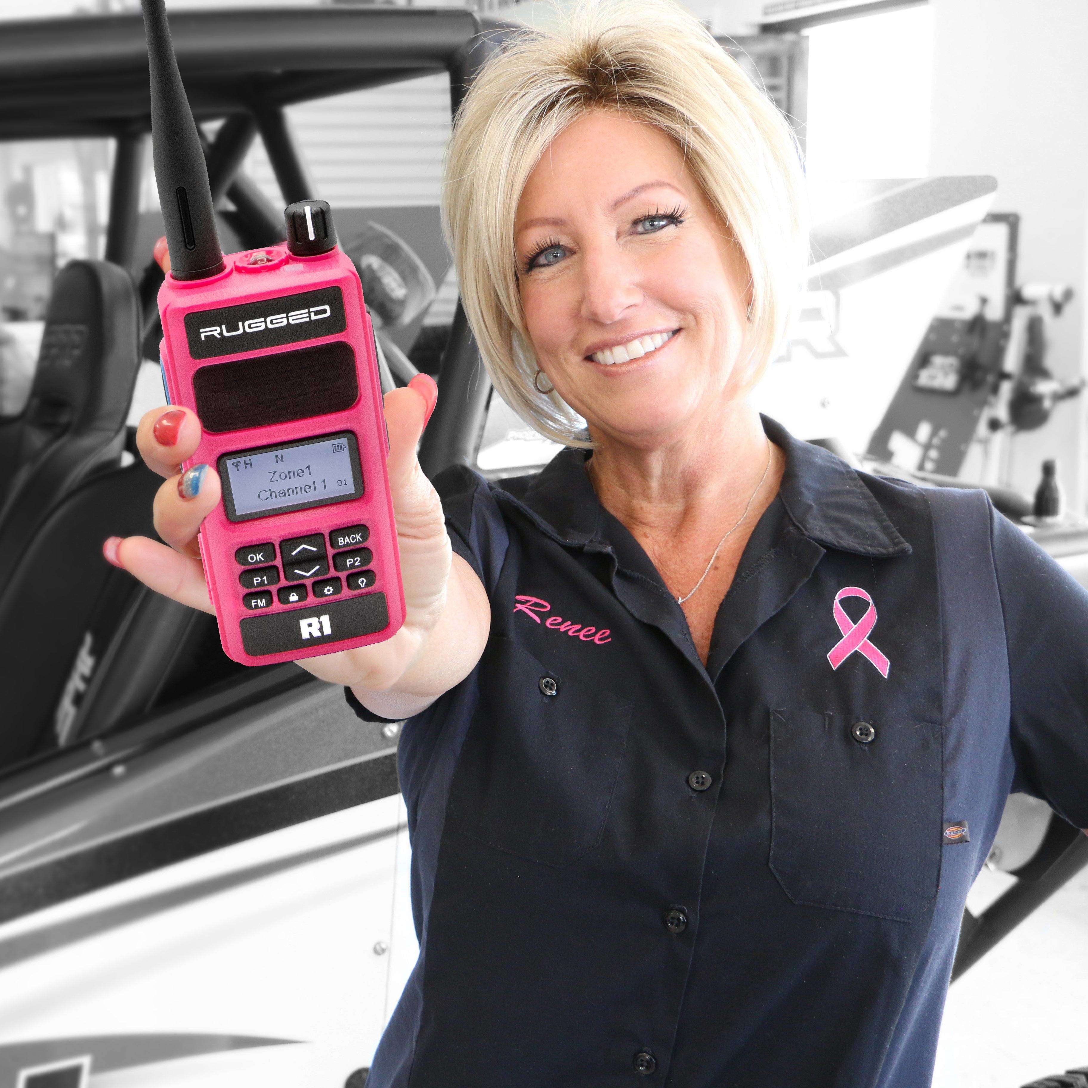 Rugged Air R1 radio portable rose 5W DMR analogique