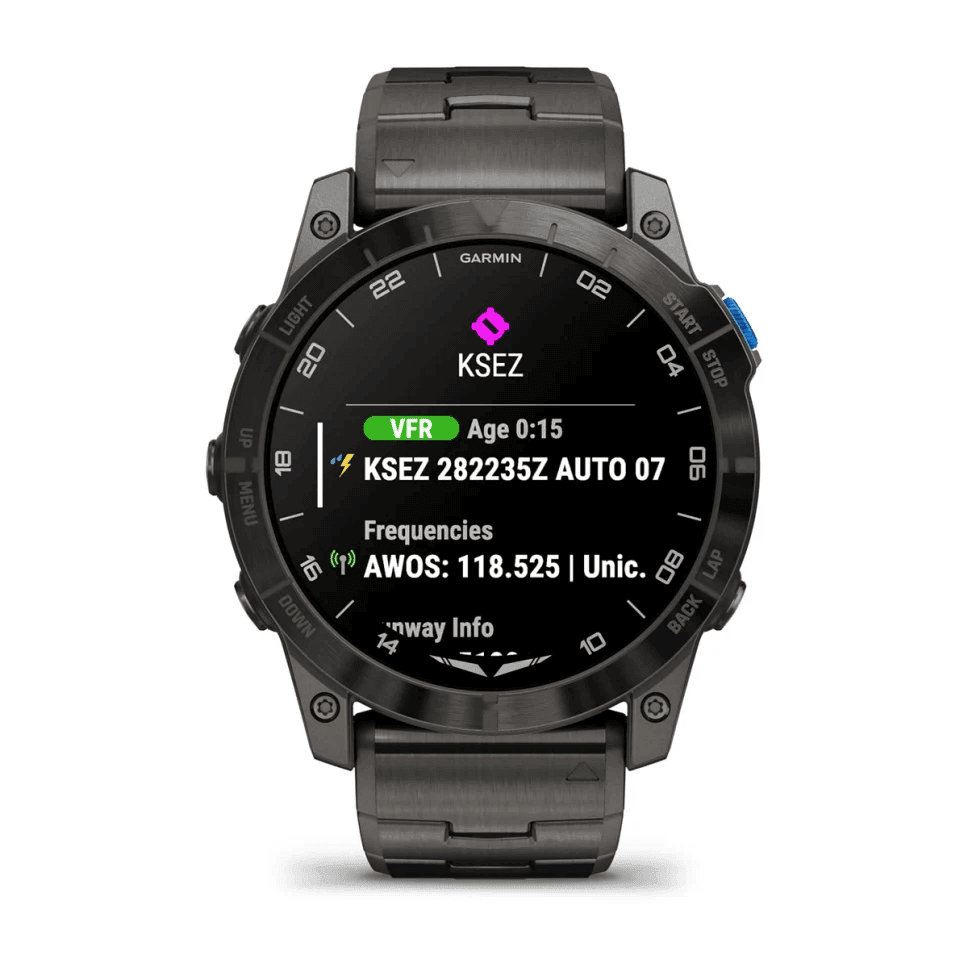 Garmin D2 Mach 1 Pro montre aviateur AMOLED titane 51 mm