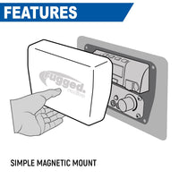 Rugged Air housse magnétique radio et intercom Multi Mount