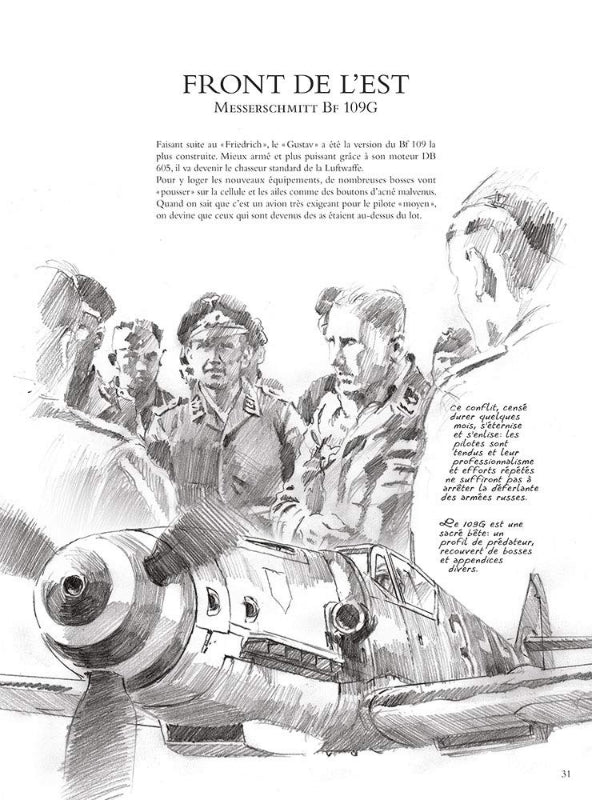 Lucio Perinotto Ciel en furie artbook Tome 4 aviation
