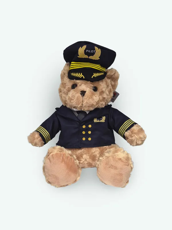 Grand ourson pilote La Boutique du Pilote peluche 32cm