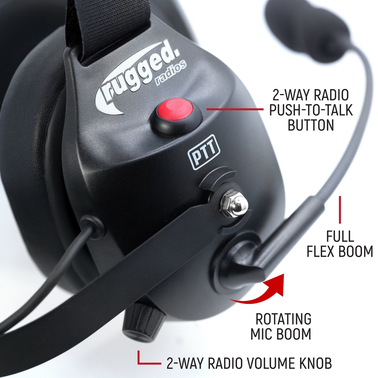 Rugged Air Wireless Headsets Bluetooth Behind casque Behind The Head
