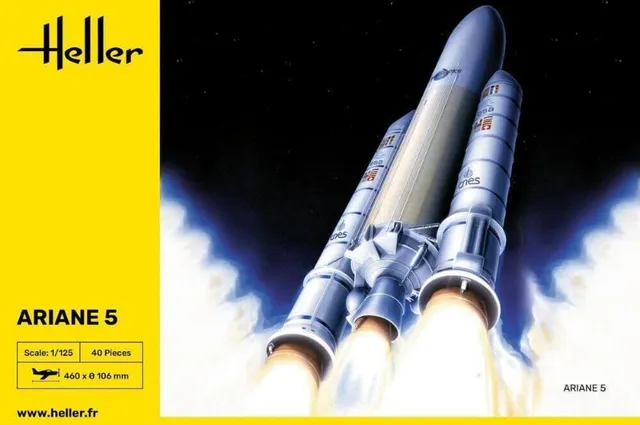 Heller Ariane 5 maquette plastique 1/125 à construire