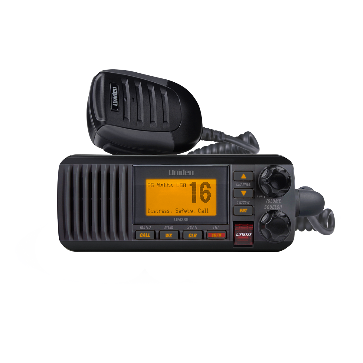 Uniden UM385 radio VHF marine fixe DSC blanc noir