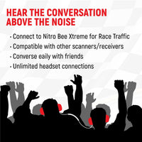 Rugged Air H80 Track Talk Casque Intercom + Nitro Bee UHF