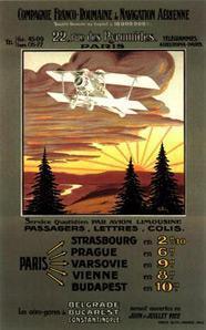 La Boutique du Pilote 564 Franco Roumanie affiche 63x100 cm