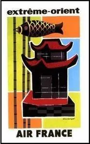 Air France Musée 072 Extrême-Orient affiche 63x100 cm
