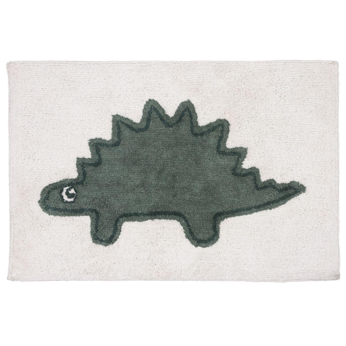 Levasseur Kids Dino tapis enfant coton vert 60x90
