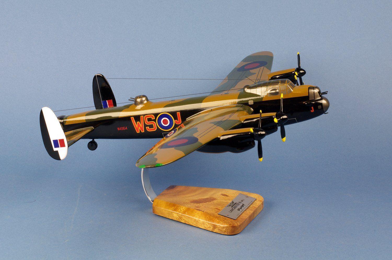 Avro Lancaster B Mk.I Maquette Bois 1/55 37x53cm
