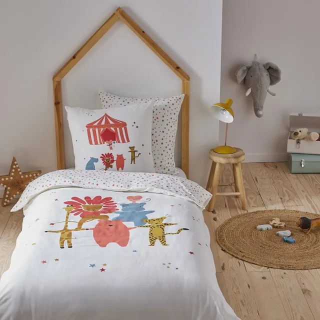 Future Home Kids Parure de Lit 140x200 Cirque Garçon Coton