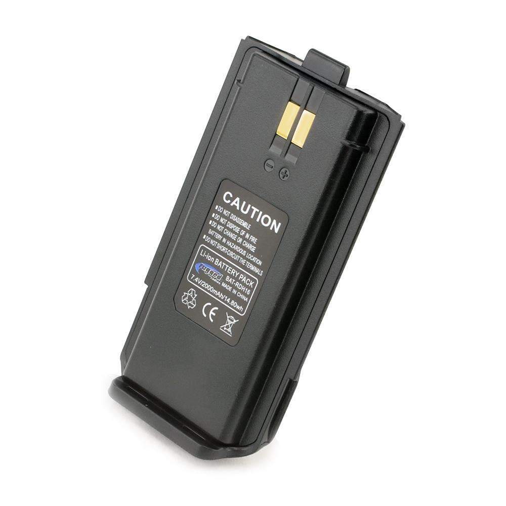 Rugged Air Cable Parts batterie RDH-16 radio portable 2000 mAh