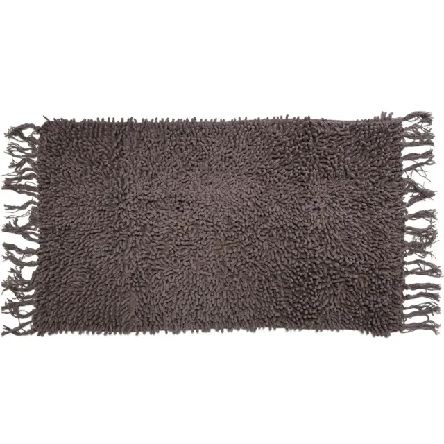 Levasseur Salle de bain Shaggy tapis de bain taupe 50x70cm
