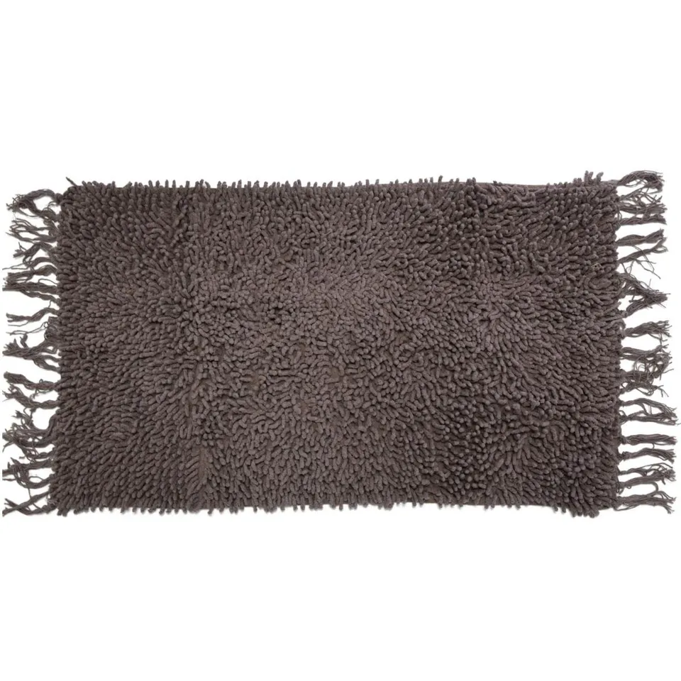 Levasseur Salle de bain Shaggy tapis de bain taupe 50x70cm