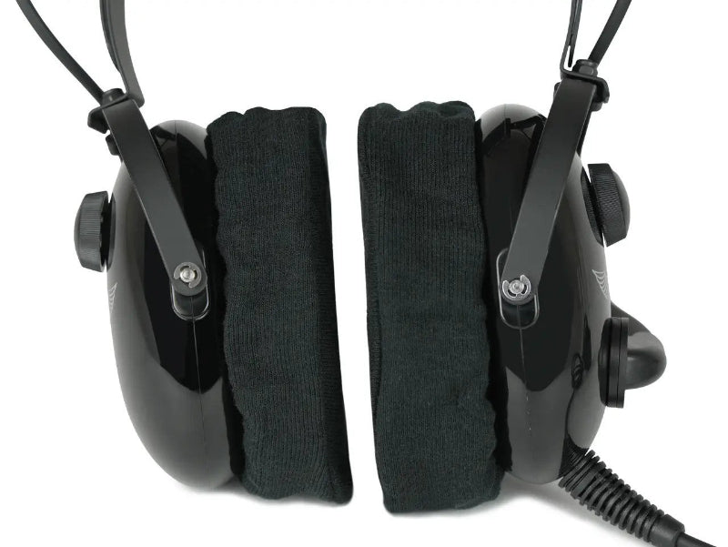 ASA Couvre-Oreillettes Casque Pilote Coton Lavable Paire
