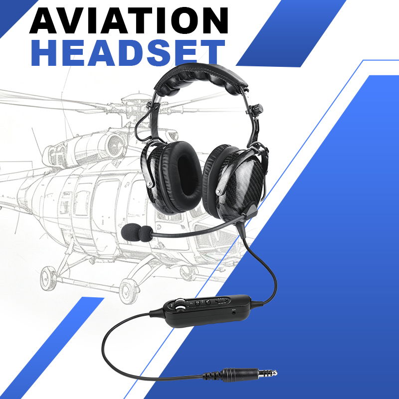 R Spider Aviation Headset casque hélicoptère ANR Bluetooth U174
