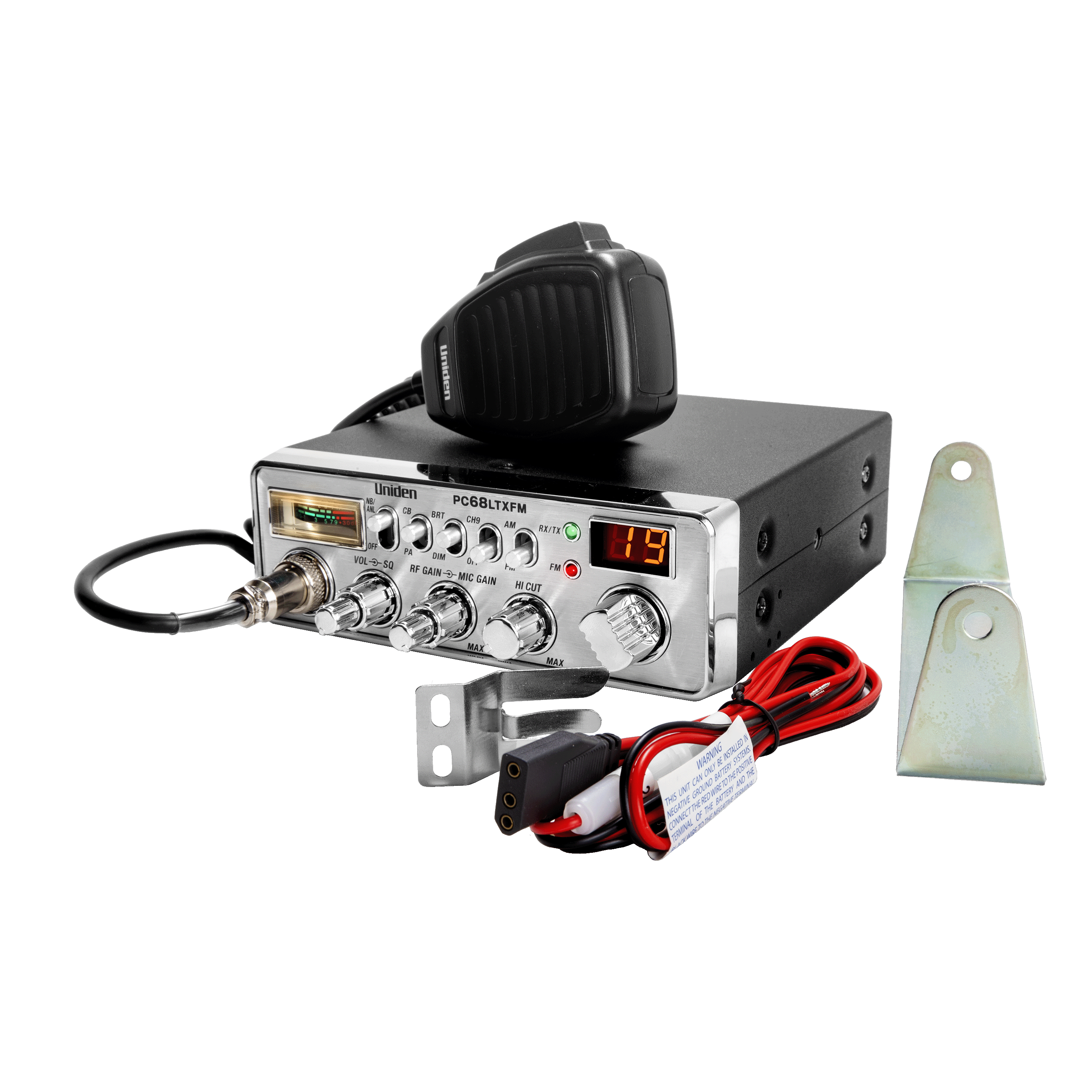 Uniden PC68LTXFM Poste CB 40 canaux AM version véhicule