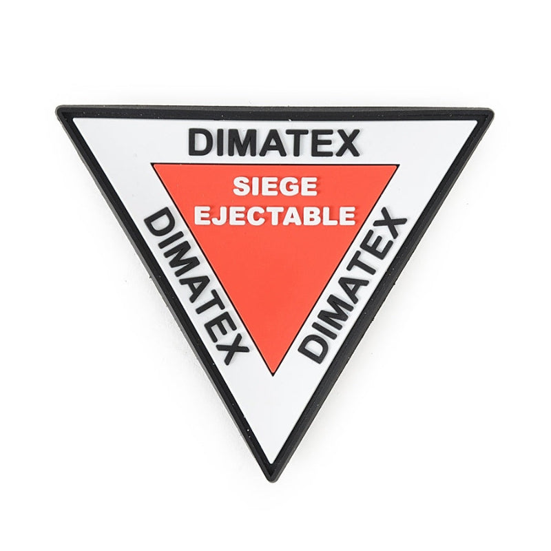 Dimatex Patch siège éjectable écusson gomme velcro 8 cm